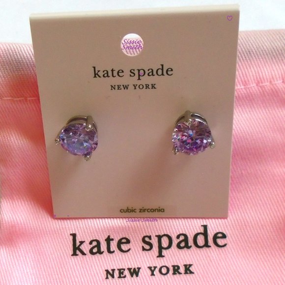 ♠️ Kate Spade ♠️️ Rise and Shine Lilac Studs - Picture 5 of 8